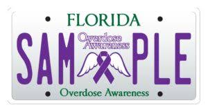 Overdose Awareness Florida license plate design